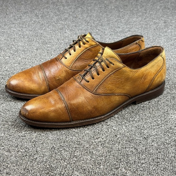 ALAN PAYNE Other - Alan Payne Handmade Italian Leather Cap Toe Oxford Shoes Mens Size 9 Brown Blake